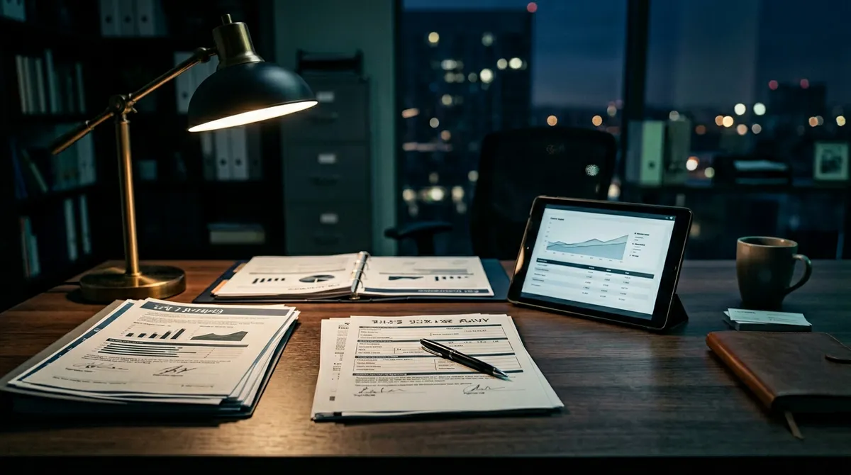 Materiały edukacyjne o ubezpieczeniu komunikacyjnym na biurku